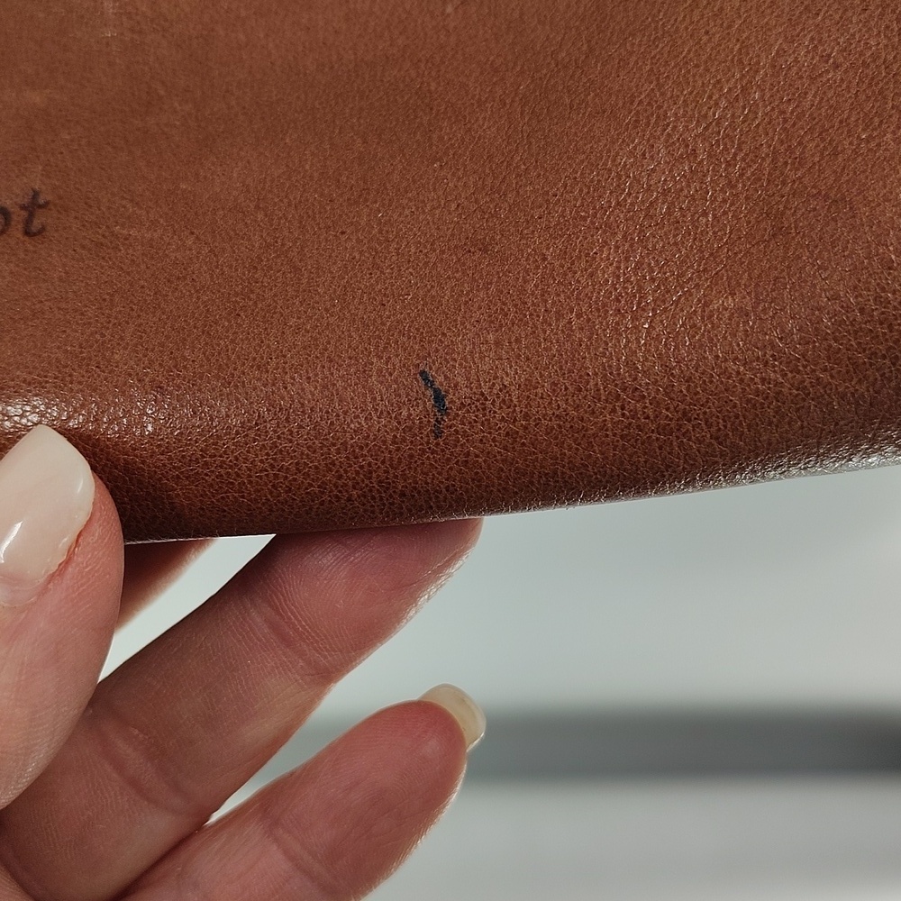 Margot New York Chestnut Brown Crossbody Purse Three Section Zip Top - Picture 6 of 12